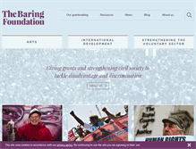 Tablet Screenshot of baringfoundation.org.uk